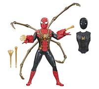 Spider-Man: No Way Home Deluxe Figurine d'action Web Gear de 33 cm avec effets sonores, mises à niveau de costume et accessoire Web Blaster