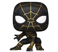 Spider-Man Pas De Way Home Black & Or Suit Pop Marvel #911 Vinyl Figurine Funko