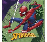 Spider-Man - Serviettes "Team Up" paquet de 20 - 2 plis, papier SG34339 (taille unique) (Rouge/Vert/Bleu)