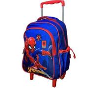 SPIDER-MAN-SPIDERMAN TROLLEY-CARTABLE A ROULETTES SCOLAIRE-31X24X15 CM.MATERNELLE.
