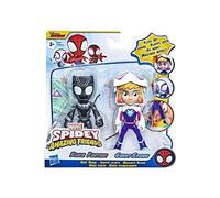 Spider-Man Spidey and His Amazing Friends - F2243 - Identité secrète - Pack 2 pcs Figurines articulées 10cm - Ghost-Spider+ Black Panther