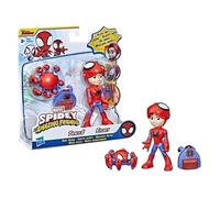 Spider-Man Spidey and His Amazing Friends - F2243 - Identité secrète - Pack 2 pcs Figurines articulées 10cm - Spidey + Trace-E