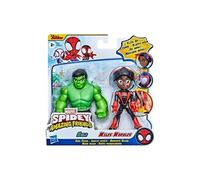 Marvel Spidey and His Amazing Friends pack de 2 figurines Identité secrète Miles Morales et Hulk