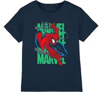 Spider-Man - T-shirt "Wall Crawling" pour enfants TV4859 (116) (Bleu marine)