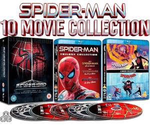 Spider-Man Ultimate 10-Movie Collection Bundle - Maguire, Garfield, Holland + Spider-Verse (Special Features + Deleted Scenes) [10-Disc Blu-ray] [Region Free]