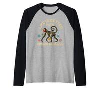 Spider Monkey Lover Funny Life est Mieux avec Spider Monkeys Manche Raglan