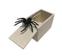 Spider Prank Box, Scare Box Prank, Wooden Trick Box, Hidden Spider Toy, Scare Box Wooden, Surprise Scare Spider Prank Wooden Craftsmanship for Kids, Adults, Men Or Women