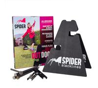 SPIDER SLACKLINE SOS01 - Slacklines Outdoor kit - Deux chevalets avec Trois Réglages de Hauteur 30-50 - 70 cm - Fabriqué en Italie - Slackline Non Inclus - pour Les Slackliners Debutant