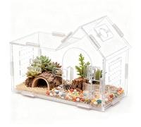 Spider Terrarium - Transparent Ventilation Terrarium | Reptiles Tarantulas Spider Enclosure | for Lizards Small Animals Frogs Crickets Snails Arboreal Mantis