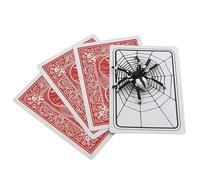Spider Web Carte surprise Trick - Deck magique amusant pour des illusions de rue en gros plan et des effets effrayants de saut - 6,3 x 8,7 cm