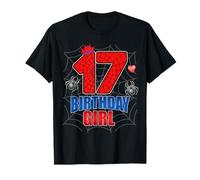 Spider Web Dix-Sept Ans, C'est ma Fille de 17e Anniversaire T-Shirt