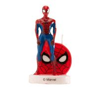 Spiderman 346205 Bougie Figurine 3D, Cire, Multicolore, 5 x 2 x 8 cm Deco Gateau