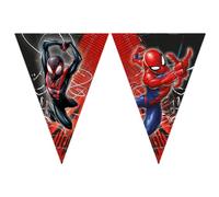 Spiderman Bannière triangulaire en papier FSC (9 drapeaux) 1 ct