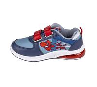 Spiderman Baskets Couleur Bleue et Rouge - Taille 29 - Fermeture à Scratch - Sneakers pour Enfant avec Semelle PVC et Lumières - Motif Produit Original Conçu en Espagne
