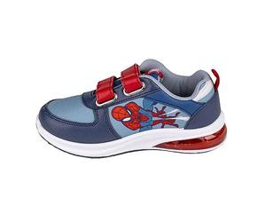Spiderman Baskets Couleur Bleue et Rouge - Taille 29 - Fermeture à Scratch - Sneakers pour Enfant avec Semelle PVC et Lumières - Motif Produit Original Conçu en Espagne