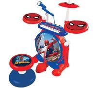 SpiderMan - Batterie électronique pour enfant - Lumineuse - Complete avec clavier, cymbales et tabouret - Lexibook