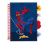SPIDERMAN - Bloc-notes A5, cahiers, idéal pour les enfants d'âge scolaire, confortable et polyvalent, qualité et résistance, 14,8 x 21 cm