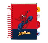 SPIDERMAN - Bloc-notes A6, cahiers, idéal pour les enfants d'âge scolaire, confortable et polyvalent, qualité et résistance, 10,5 x 14,8 cm