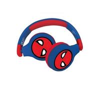 SPIDERMAN Casque 2 en 1 Bluetooth Filaire confortable et pliable pour enfants avec limit