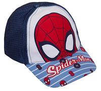 Spiderman Casquette de baseball pour enfants Marvel - Chapeau de soleil à visière réglable, bleu, 6-8 ans