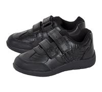 Spiderman Chaussures d'école pour garçons - Noir - Marvel Hero - Chaussures formelles noires - Sangles faciles au toucher - Bout résistant