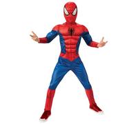 Spiderman Costumes | Super Strong Muscle Bundle Spiderman Enfant Costume | Taille 128 | Costume de Carnaval | Déguisement