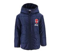 Spiderman, Doudoune à Capuche, Garçon (FR/ES, Âge, 4 ans, Taille normale, Bleu Marine)