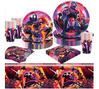 Spiderman Enfant Anniversaire Decoration Vaisselle, Spidey and His Amazing Frients Vaisselle de Fête pour Garcons