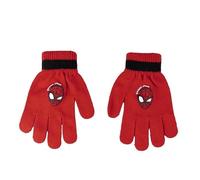 Spiderman Gants Couleur Rouge et Noire - Taille Unique - Manchette Élastiquée - en Acrylique, Polyester et Élasthanne - Motif à l'Avant - Produit Original Conçu en Espagne