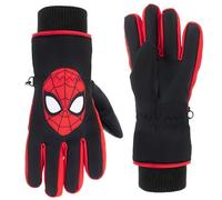 Spiderman Gants de neige pour enfants, motif Spiderman, imperméables 3M Thinsulate, gants d'hiver pour enfants, noir, rouge, Spiderman, Glove 4-10 Jahre
