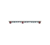 Spiderman Happy Birthday Banner Party Deco Multicoloured 170cm Multicolore
