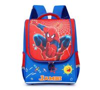 Spiderman Hero Scolaire, Sac à Dos, Adaptable à la Voiture, idéal 5 à 14 Ans, Confortable et Polyvalent,Bleu,26 x 15 x 33cm