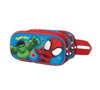 Spiderman Team Trousse 3D Double, Multicolore