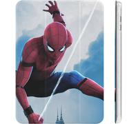 Spiderman Iron Man Ipad Case 2020 Antichoc Veille/Réveil Automatique Ipad 10.2in Réglage De L'angle Mignon Transparent Personnage Housse De Protection