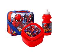 Spiderman Lot de 3 sacs à déjeuner, boîte à sandwich et bouteille isotherme pour école et voyage
