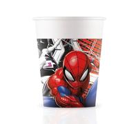 Spiderman Lot de 8 gobelets en carton FSC 200 ml