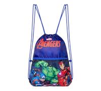 Spiderman Marvel Avengers Sac de gym, sac de natation, sac de gym, sac à dos, sac à chaussures, sac à dos de sport, différents designs avec compartiment supplémentaire, Noir , 45x35 cm