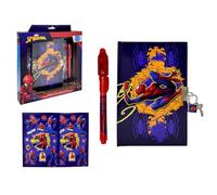 Spiderman Marvel Journal secret avec accessoires stylo magique autocollants cadenas avec 2 clés