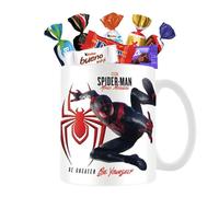 SPIDERMAN | Mug garni de 15 chocolats Kinder, Daim, Milka & Célébrations | LICENCE OFFICIELLE | Idée cadeau