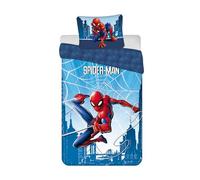 Spiderman Parure de lit 2 pièces Housse de Couette 140 * 200cm + taie d'oreiller 50x70cm