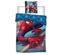Spiderman Parure de lit City - 80 x 80 cm + 135 x 200 cm - 100 % coton