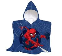 Spiderman | Poncho en éponge | 100% Coton | 60 x 60 | Produit Officiel