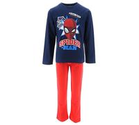 Spiderman, Pyjama Long Garçon (Bleu Marine,4 Ans)