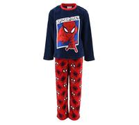 Spiderman, Pyjama Long, Polaire Garçon (FR/ES, Âge, 3 Ans, Taille Normale, Bleu Marine)