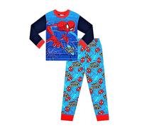 Spiderman Pyjama officiel Spider-Man Marvel pour garçon de 2 à 7 ans, bleu, 3-4 ans