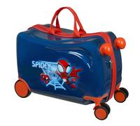 Spiderman Reis Trolley Ride-on, Multicoloured, Hard Shell Trolley with Swivel castors