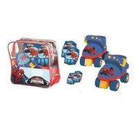SPIDERMAN Rollers Réglables et protections (taille 22 a 29) (Patins + Genouilleres + Coudieres) - Marvel multicolore G