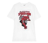 Spiderman S0736984 T-Shirt à Manches Courtes pour Enfant, Blanc, Standard Unisexe Adulte, Blanc, Taille Unique