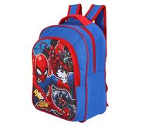 Spiderman Sac À Dos Cartable Garçon Rouge/Bleu 38cm Imprimé Poche Repas