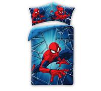 Spiderman Set Lit Housse de Couette 140x200cm Coton Spiderman Original Araignée